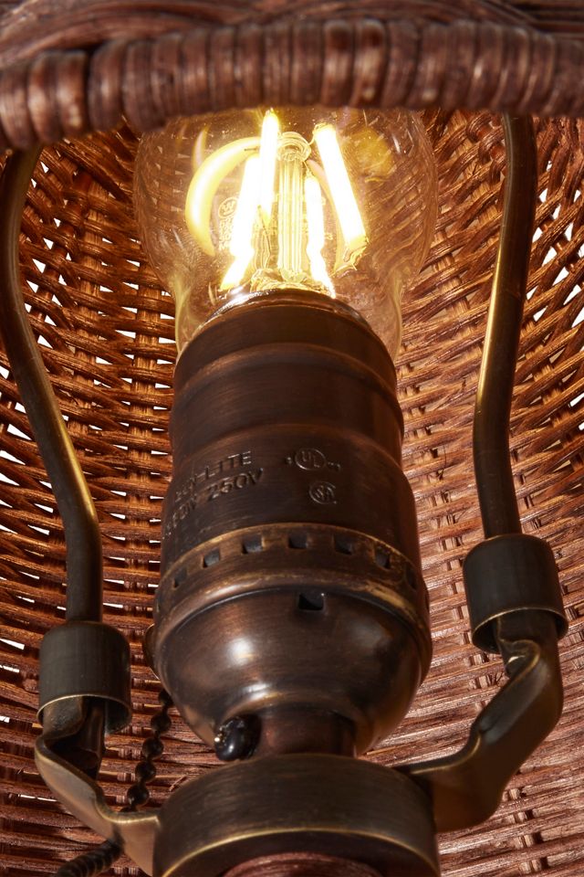 Delphine Wicker Sconce #4