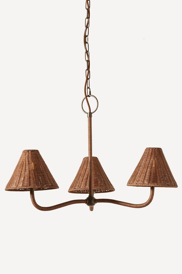 Delphine Wicker Chandelier #1