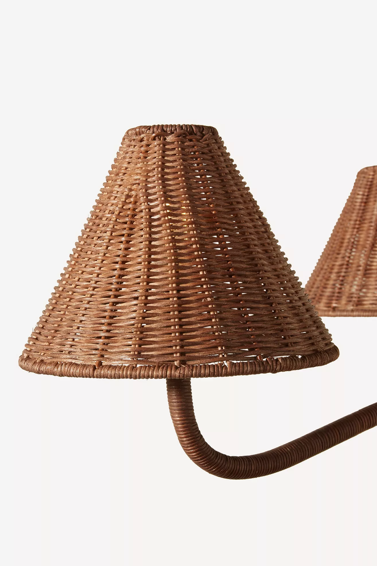 Delphine Wicker Chandelier - thumbnail 3