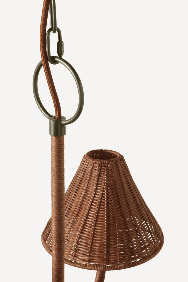 Delphine Wicker Chandelier #3