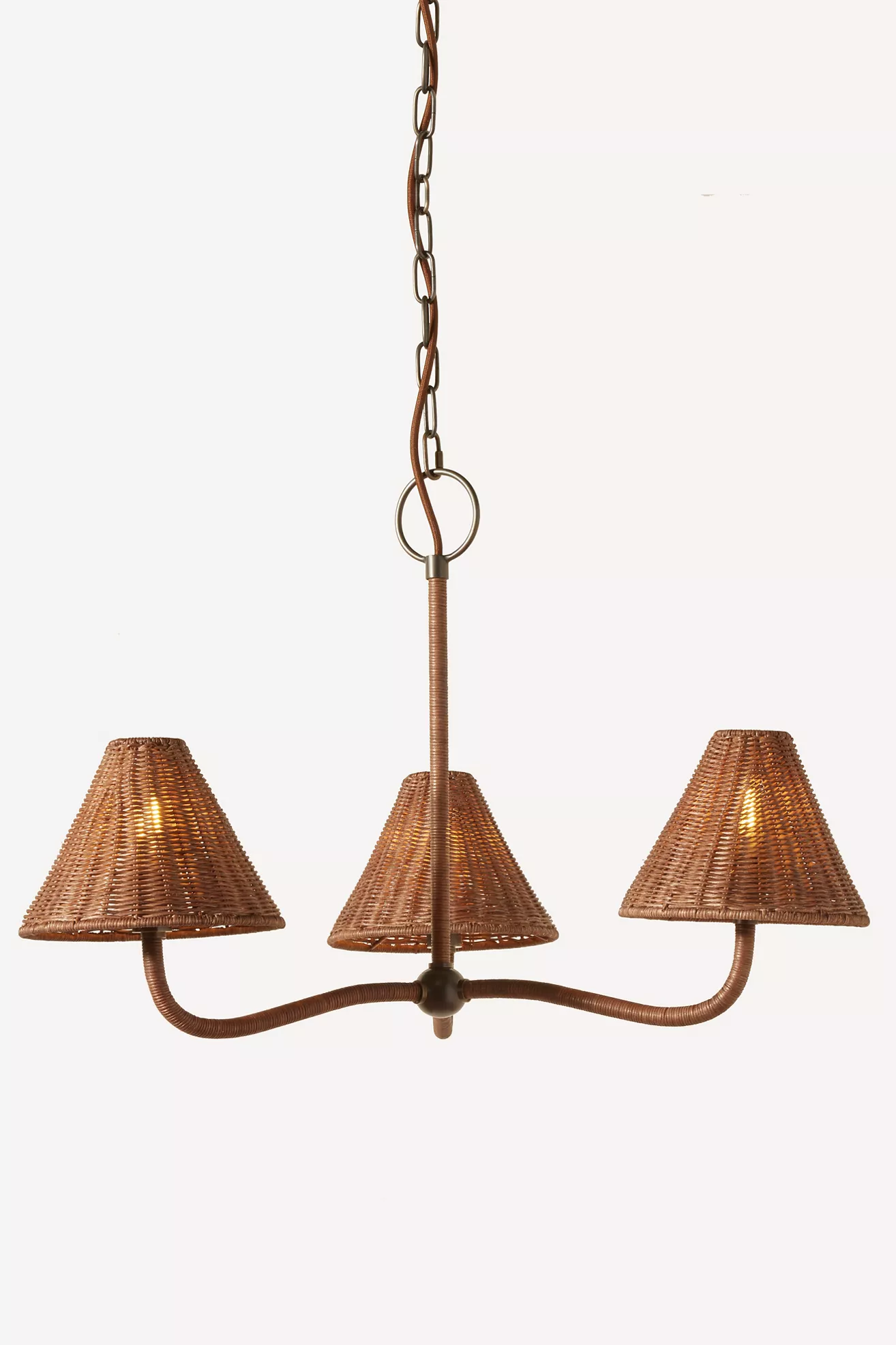 Delphine Wicker Chandelier