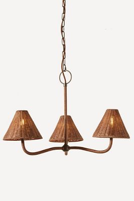 Delphine Wicker Chandelier