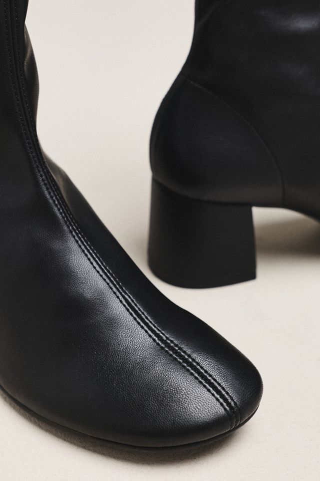 Maeve Block Heel Sock Boots #2