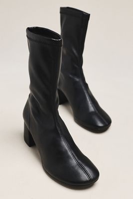 Maeve Block Heel Sock Boots