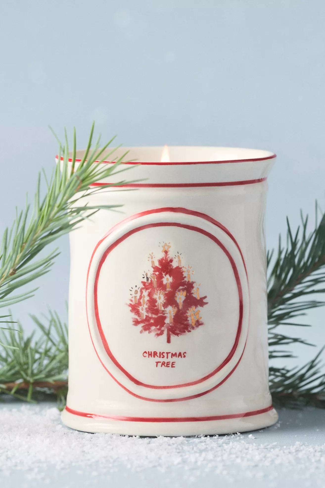 Molly Hatch Woody Fresh Balsam & Cedarwood Ceramic Candle