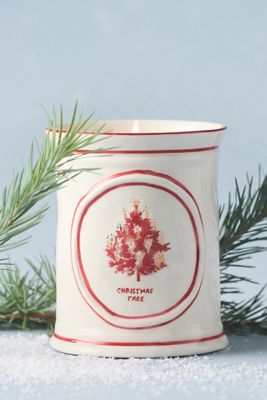 Molly Hatch Woody Fresh Balsam & Cedarwood Ceramic Candle