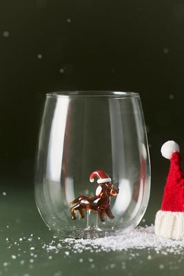 Jolly Icon Stemless Wine Glass