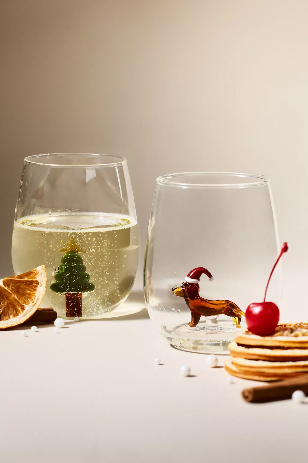 Jolly Icon Stemless Wine Glass