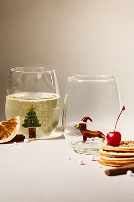 Jolly Icon Stemless Wine Glass