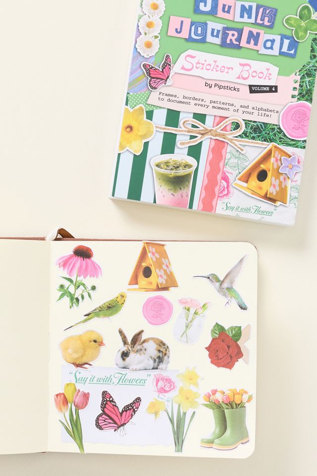 Pipisticks Junk Journaling Sticker Book #1