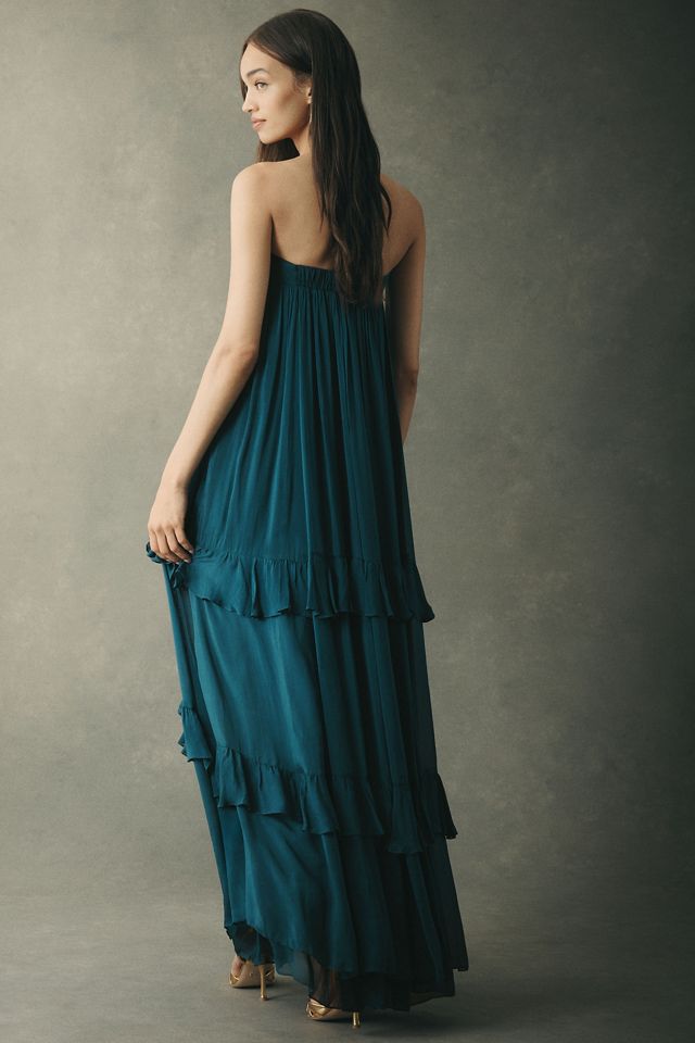 Rococo Sand Strapless Ruffle Maxi Dress #2