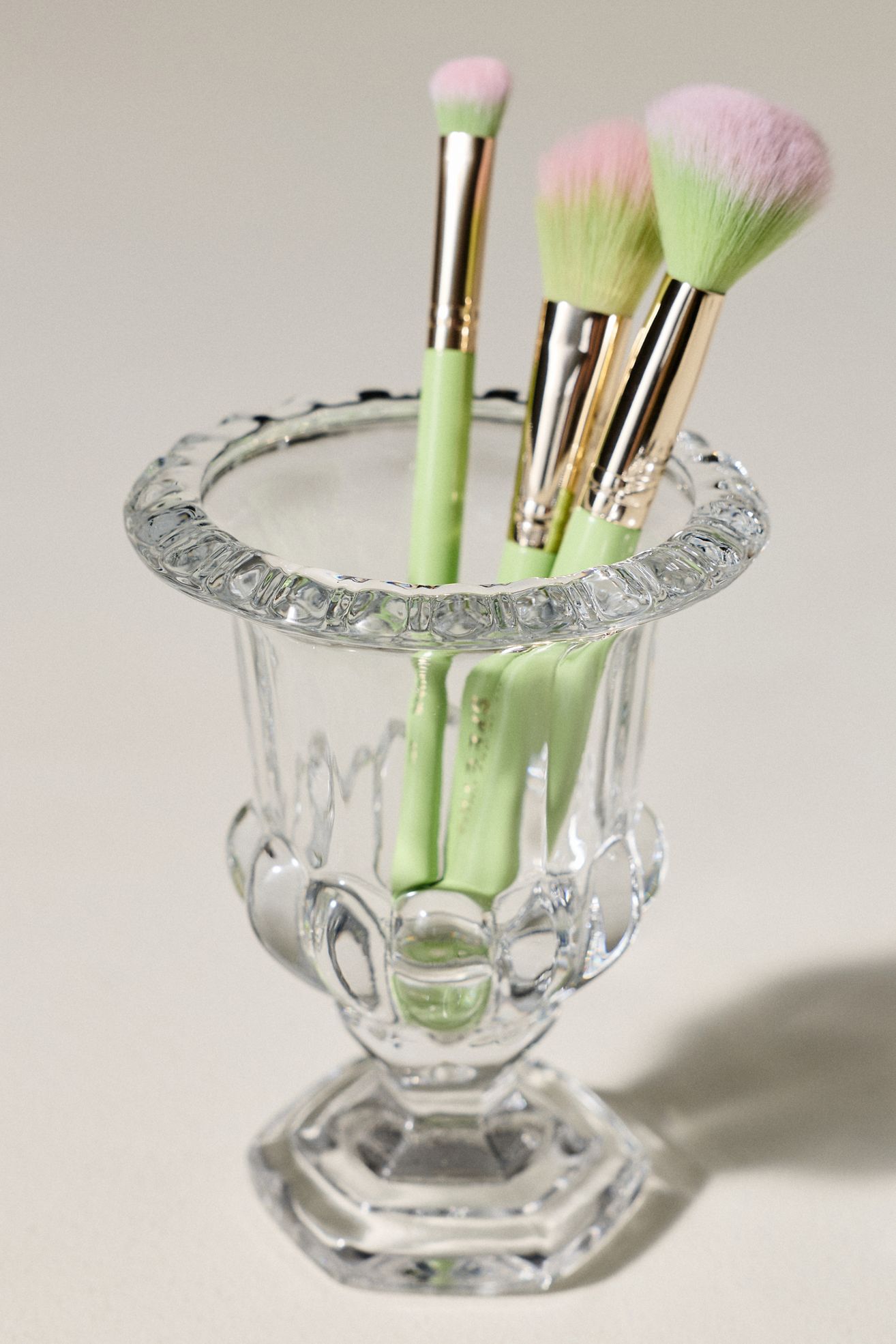 Iris Pressed Glass Vase - Vase - Small, Assorted