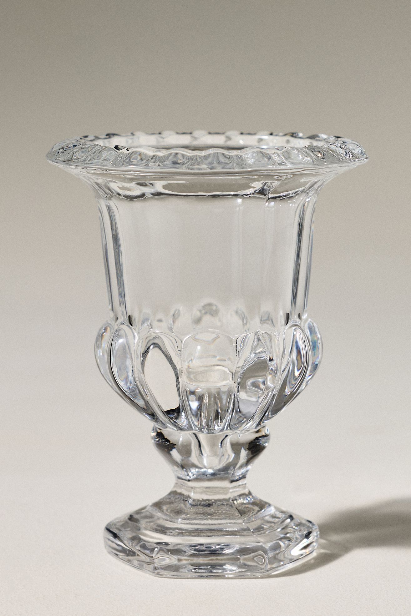 Iris Pressed Glass Vase - Small, Assorted
