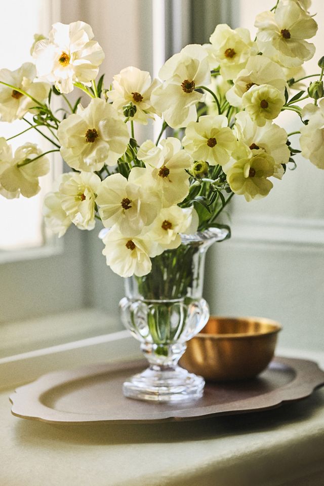 Iris Pressed Glass Vase #3