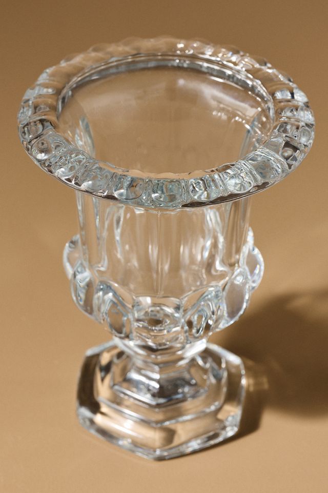 Iris Pressed Glass Vase #2