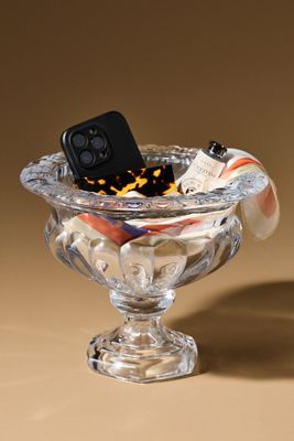 Iris Pressed Glass Vase