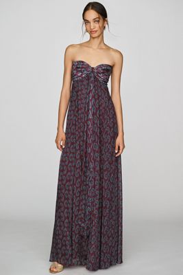 Rococo Sand Ruched Draped Maxi Dress