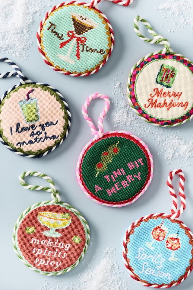 Furbish Studio Needlepoint Ornament #1