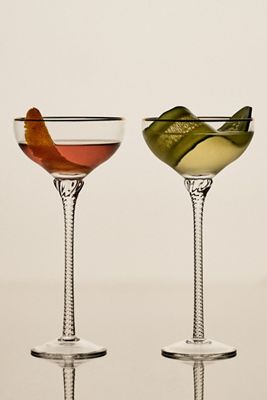 Suleika Jaouad & Jon Batiste Mixed Coupe Glasses, Set of 4
