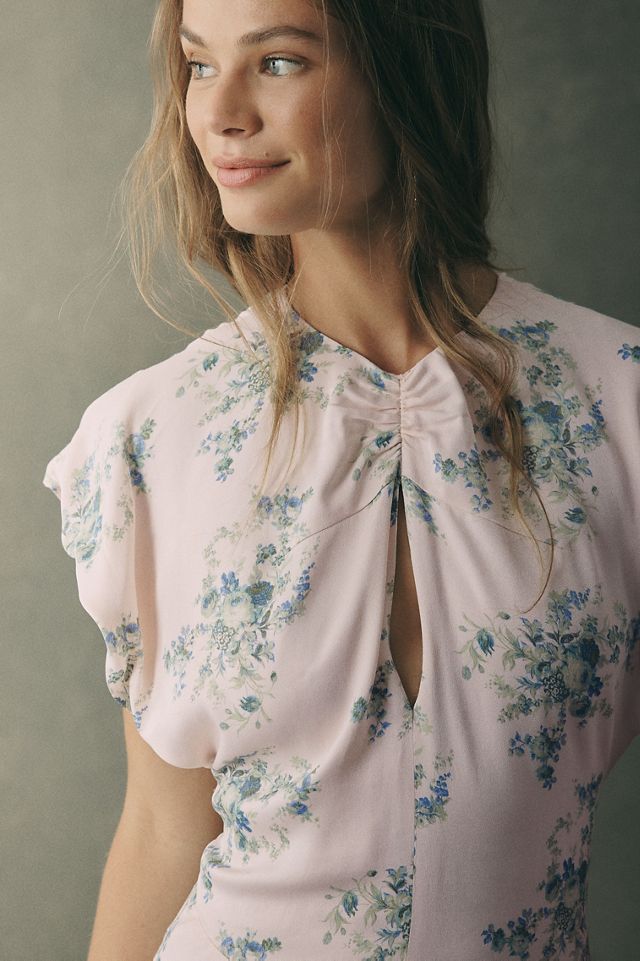 BHLDN Flutter-Sleeve Maxi Dress #1