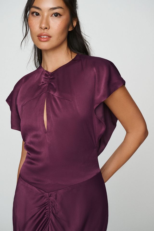 BHLDN Flutter-Sleeve Maxi Dress #1