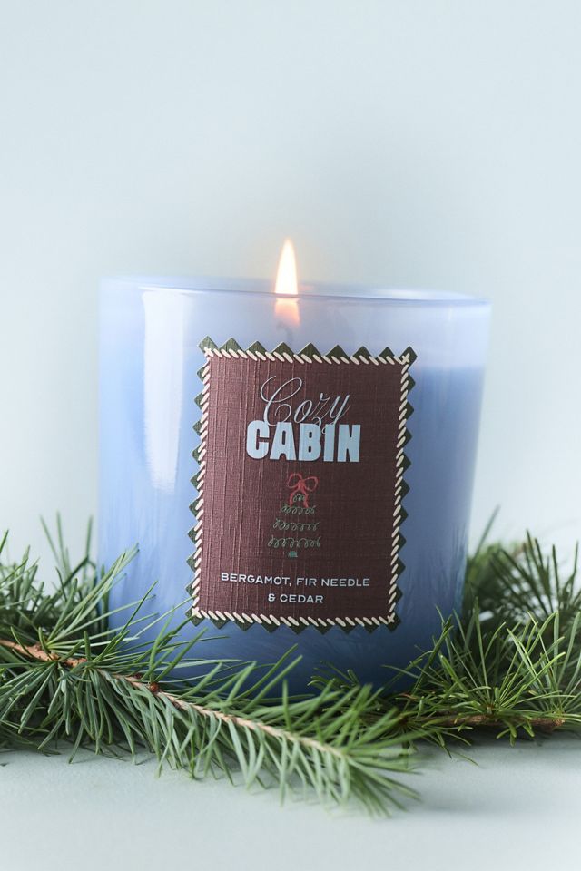 Anthropologie x Papier Woody Cozy Cabin Boxed Glass Candle #1