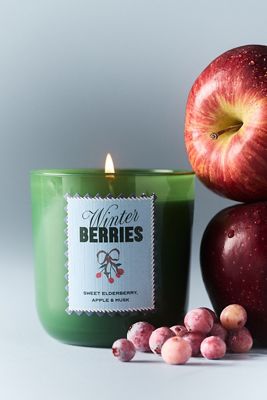 Anthropologie x Papier Fruity Winter Berries Boxed Glass Candle