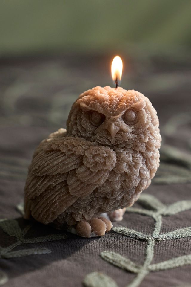 Brown Owl Candle #2