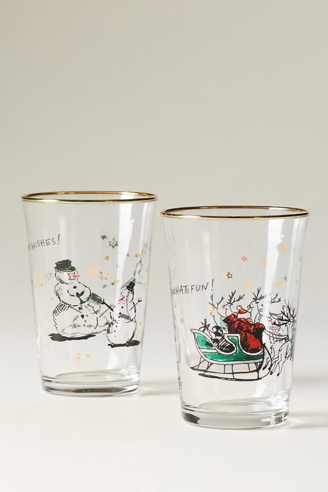 Molly Hatch Holiday Juice Glass #1