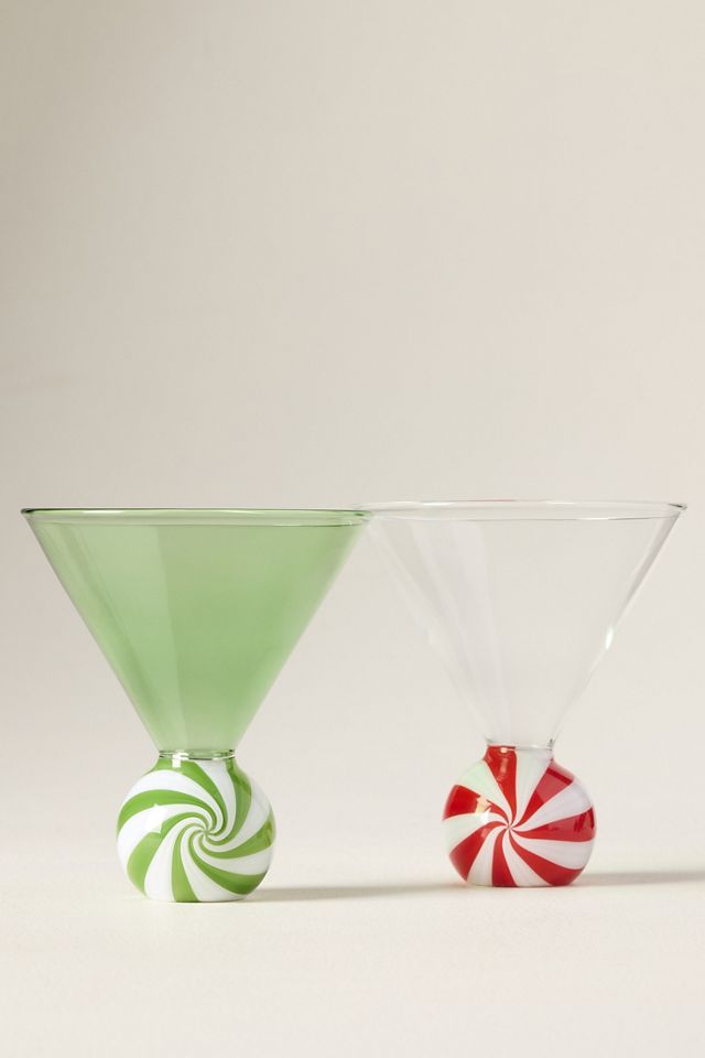 Mintie Stemless Martini Glass #1