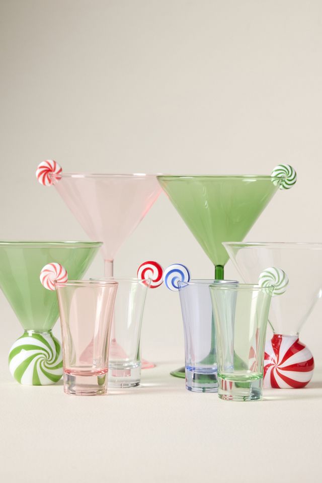Mintie Stemless Martini Glass #3
