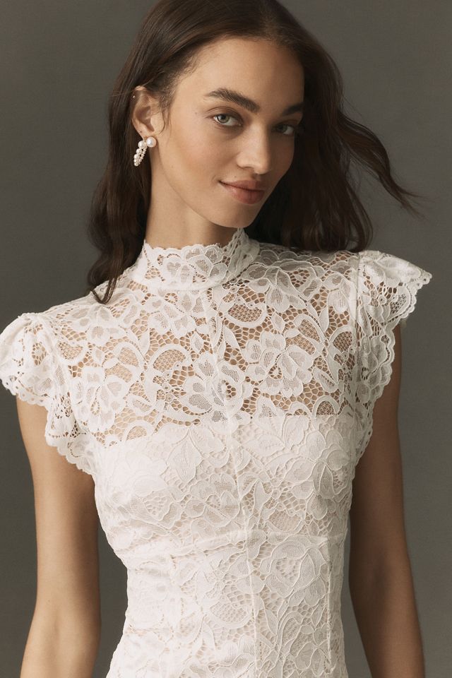 BHLDN Lace Fit-and-Flare Midi Dress #2