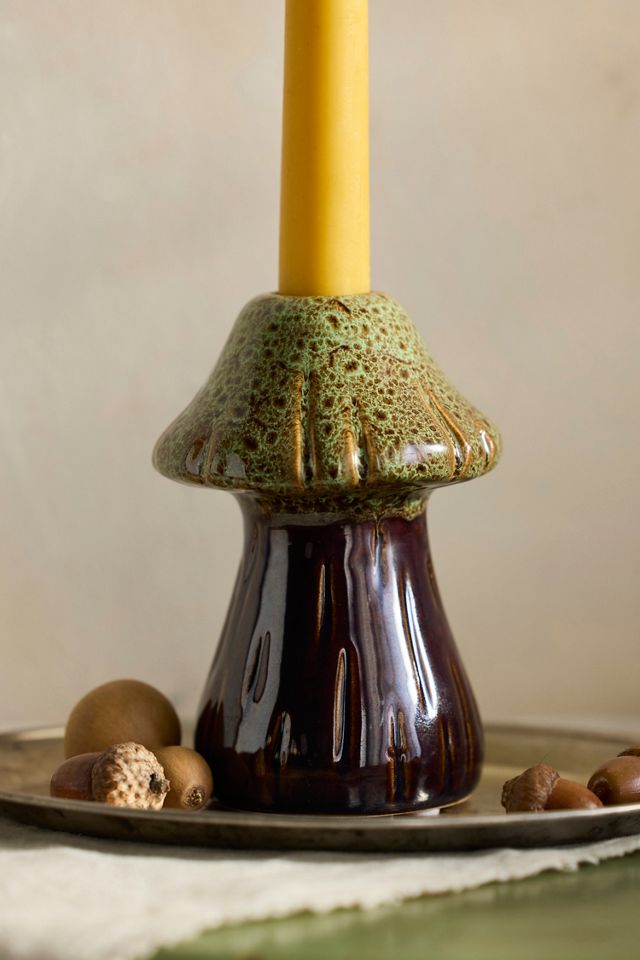 Ceramic Mushroom Taper Holder #1