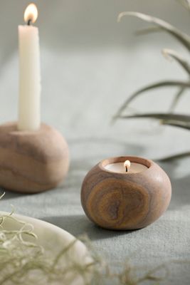 Rainbow Sandstone Reversible Candle Holder