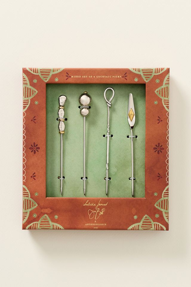 Suleika Jaouad & Jon Batiste Boxed Cocktail Picks, Set of 4 #1