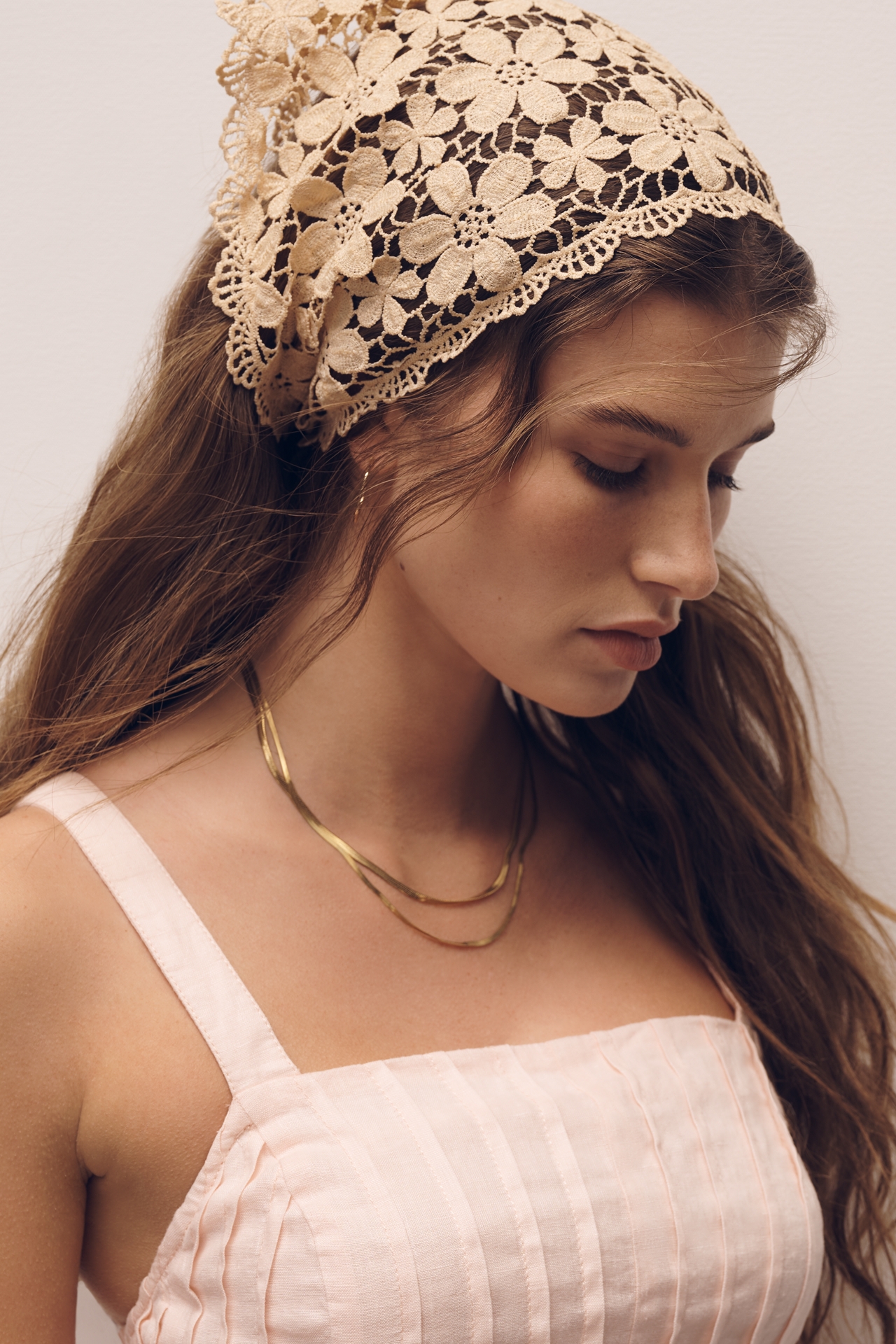 Lace Crochet Hair Scarf