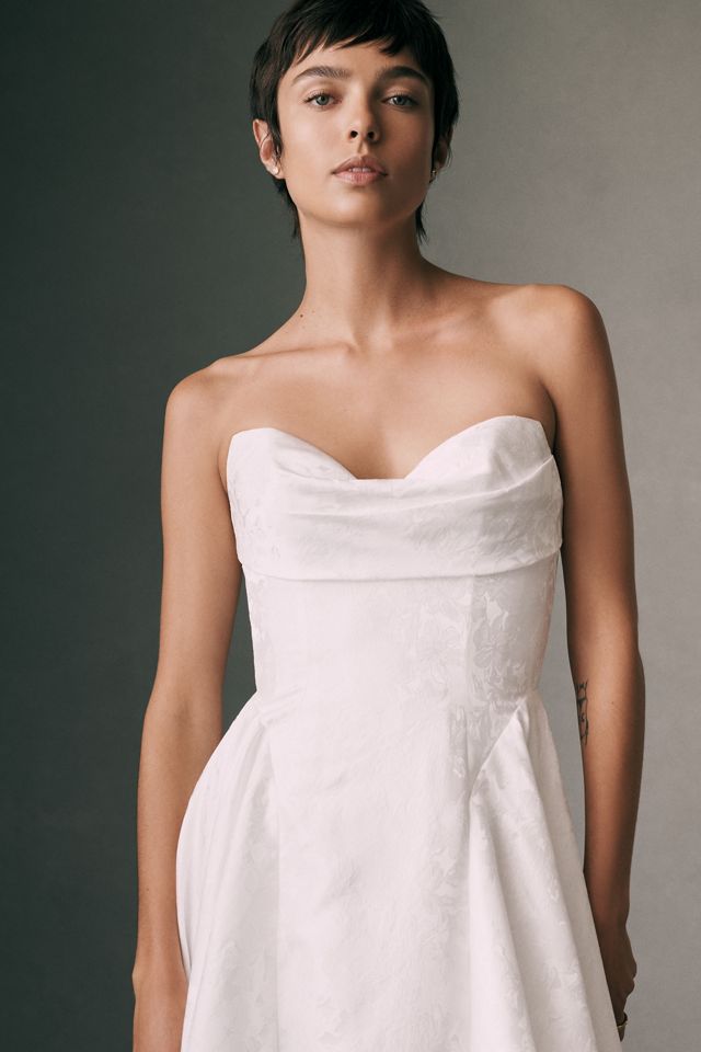 Jenny Yoo Romina Jacquard Midi Dress #4