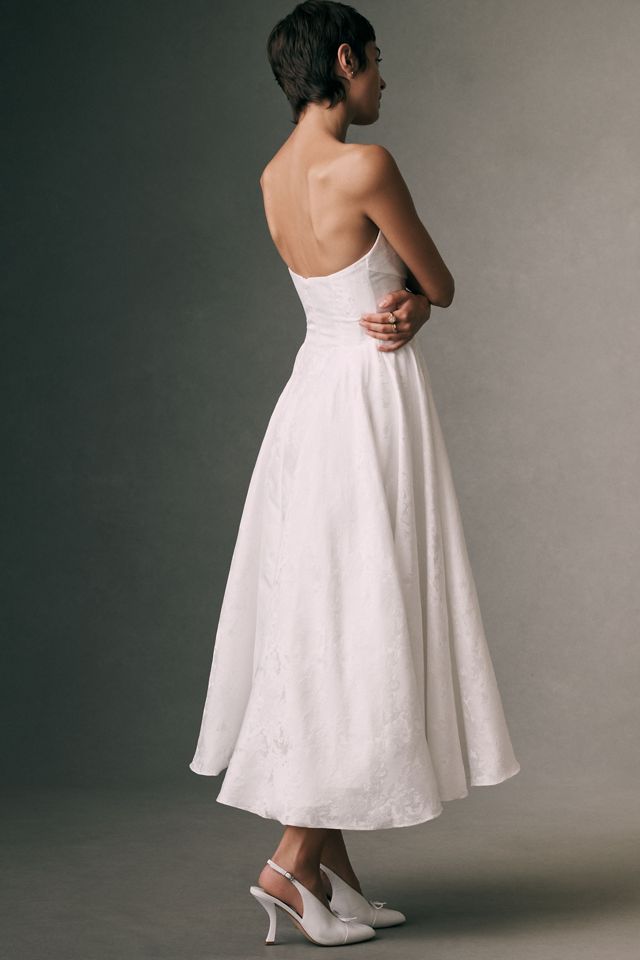 Jenny Yoo Romina Jacquard Midi Dress #5