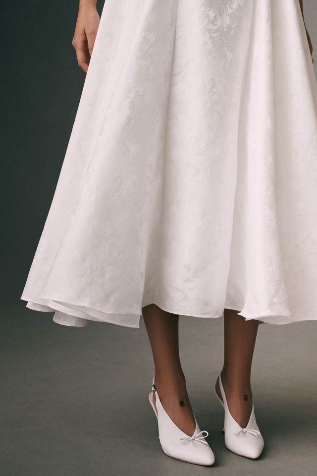Jenny Yoo Romina Jacquard Midi Dress #6