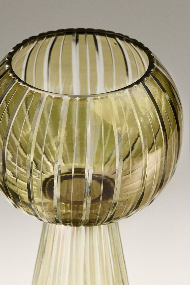Elysian Gerippter Sockel Glas Votivkerzenhalter #2