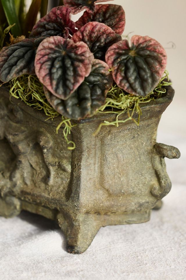 Ornate Cast Iron Trough Planter #1