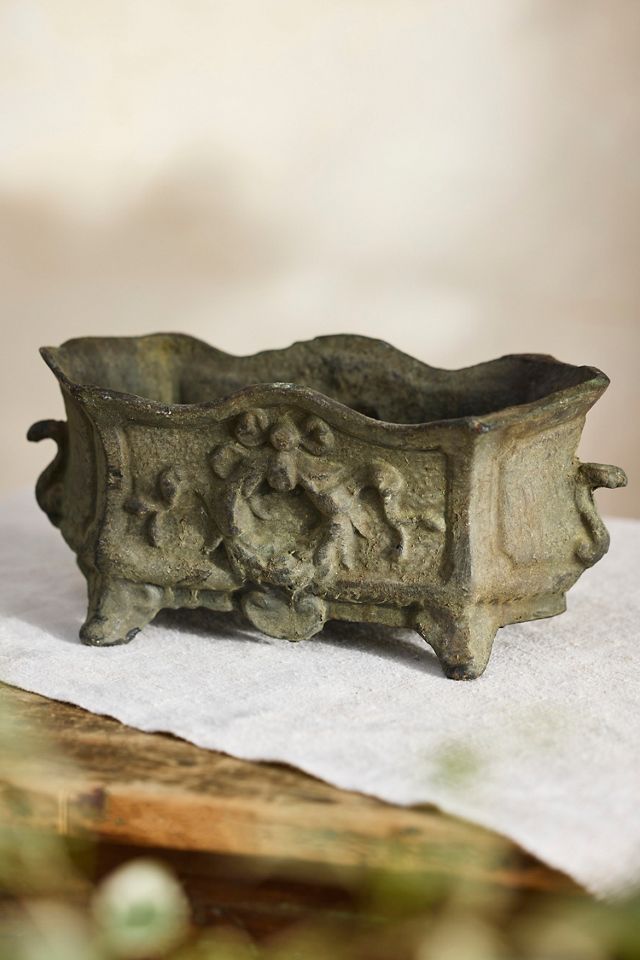 Ornate Cast Iron Trough Planter #2