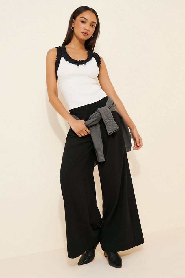 Maeve Ruffled Tie-Neck Tank #3
