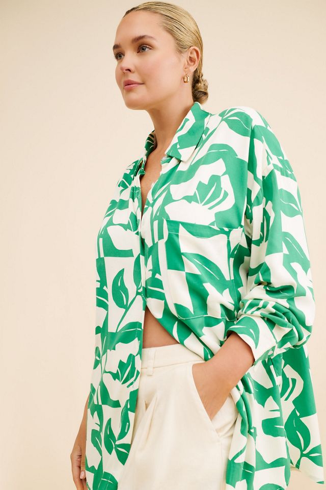 Eloquii Relaxed Long Sleeve Button Down Shirt #2