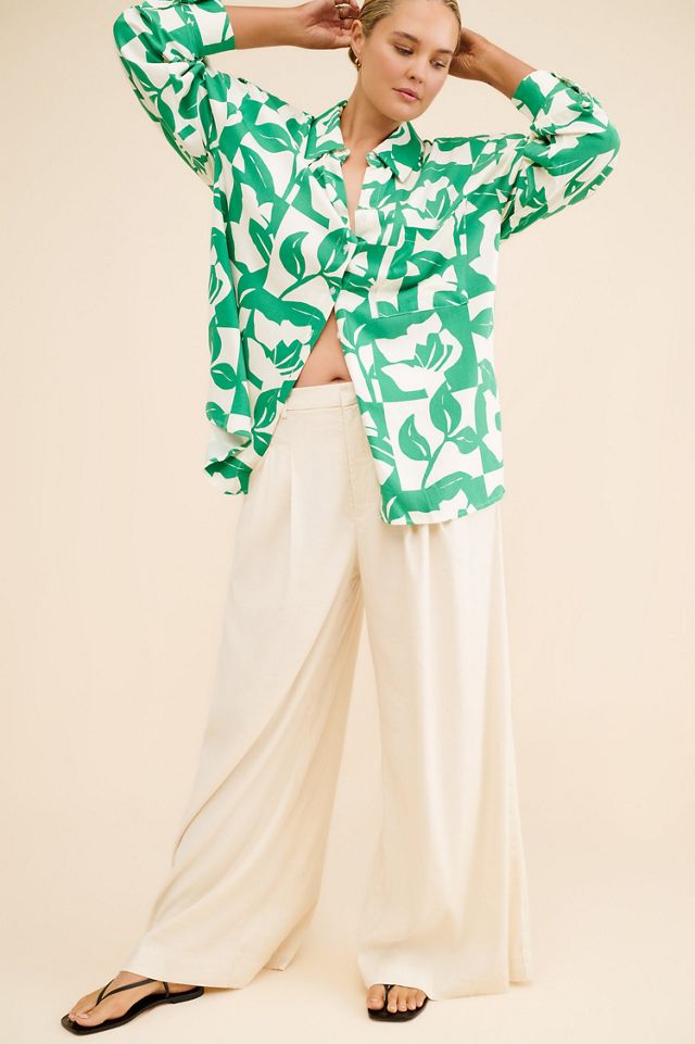 Eloquii Relaxed Long Sleeve Button Down Shirt #3