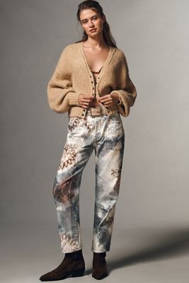 Pilcro The Wanderer Mid-Rise Relaxed Tapestry Jeans