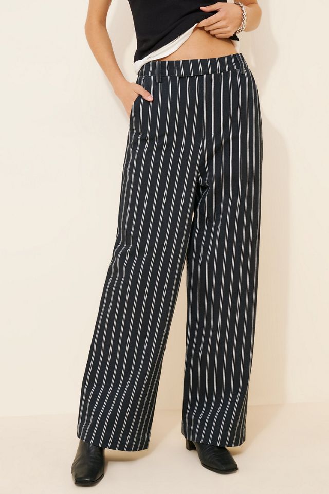 Dhruv Kapoor Striper Wide-Leg Jeans #2