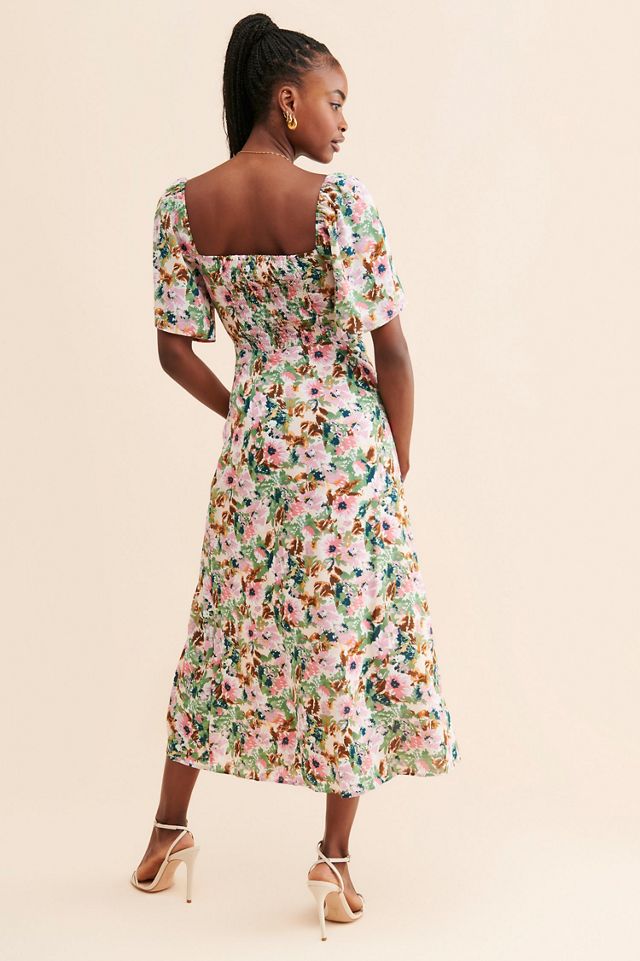 ASTR the Label Lace-Up Flutter Sleeve Dress | Anthropologie