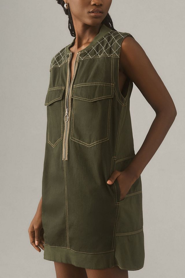 Pilcro Sleeveless Utility Mini Dress #3