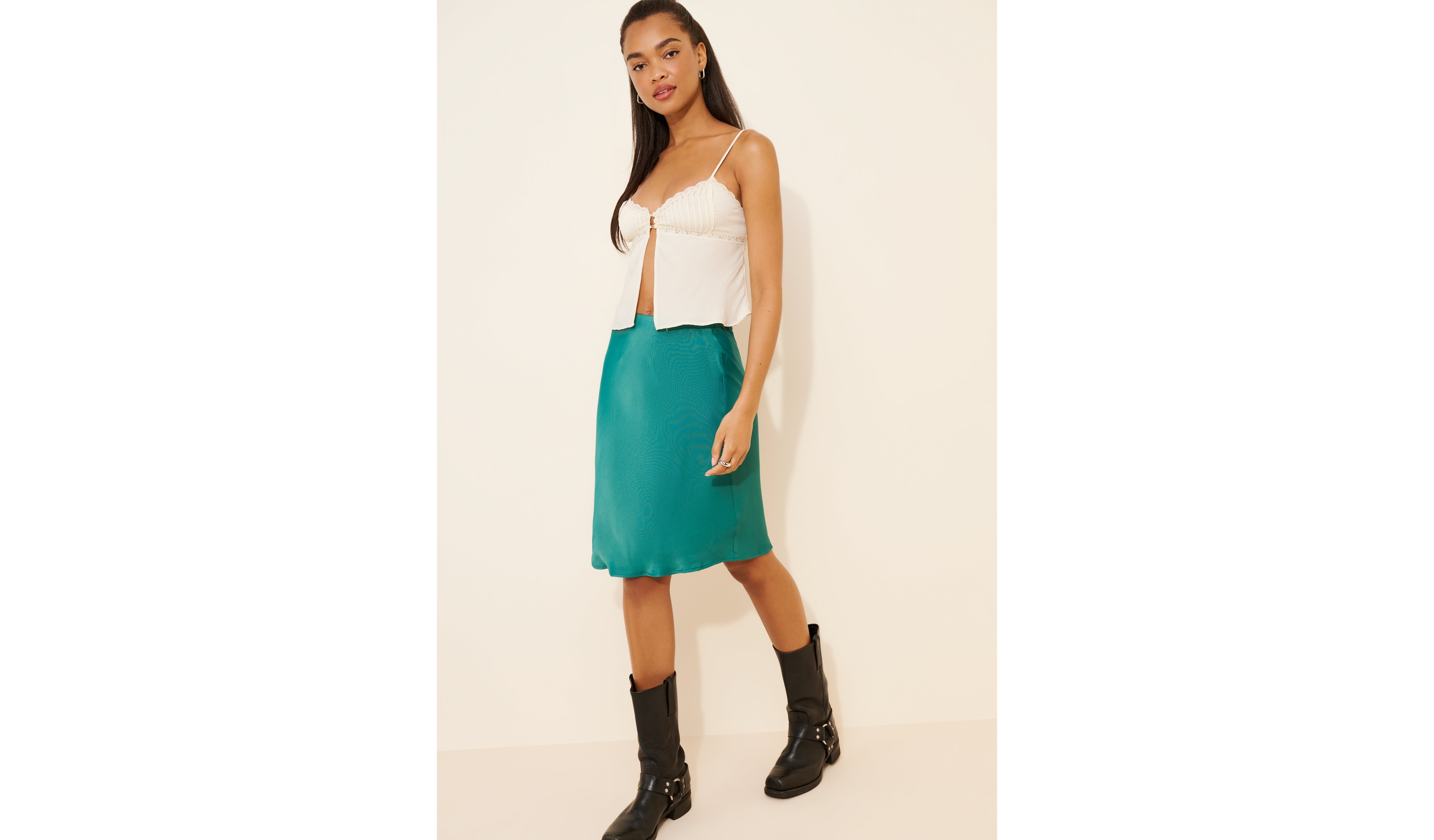 The Tilda Knee-Length Slip Skirt